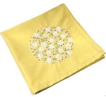 1pc 38*38cm Vrouwen Zakdoek Bloemen Borduren DIY Handwerk Arts Materiaal Tas Cadeau voor Mannen En Vrouwen