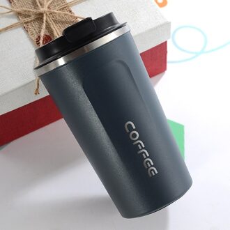 1Pc 380ml Roestvrij Staal Koffie Thermosfles Mok Auto-flessen Reizen Draagbare Cup Water Isolatie Thermosflessen Cup drinkware marine