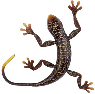 1Pc 3D Metalen Gekko Muur Art Sculptuur Decor Outdoor Indoor Opknoping Ornament koffie