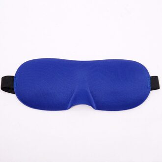 1Pc 3D Oogmasker Zachte Spons Gewatteerde Reizen Slapen Natuurlijke Cover Blindfold Sleep Aid Vrouwen Mannen Zachte Draagbare Reizen ooglap blauw