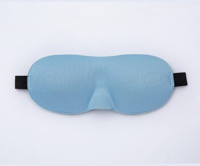 1Pc 3D Soft Vrouwen Mannen Draagbare Blindfold Travel Eyepatch Slaapmasker Natuurlijke Slapen Oogmasker Eyeshade Cover Shade Eye patch licht blauw