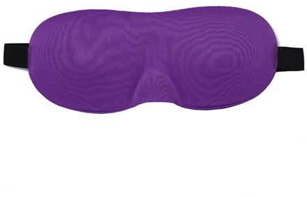 1Pc 3D Soft Vrouwen Mannen Draagbare Blindfold Travel Eyepatch Slaapmasker Natuurlijke Slapen Oogmasker Eyeshade Cover Shade Eye patch paars