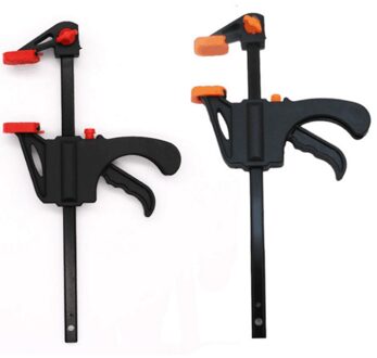 1Pc 4 Inch Houtbewerking Werk Bar F Klem Set Harde Grip Quick Ratchet Release Diy Timmerwerk Hand Tool gadget Willekeurige Kleur # P35