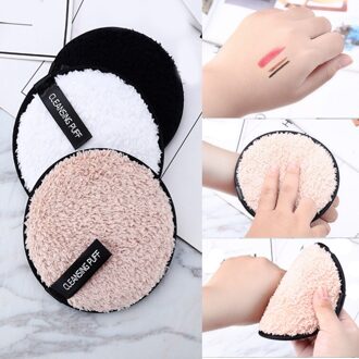 1Pc/4 Stuks Microfiber Doek Pads Remover Gezicht Reinigen Handdoek Herbruikbare Reiniging Make-Up Schoonmaken Herbruikbare Katoenen Pads bruin