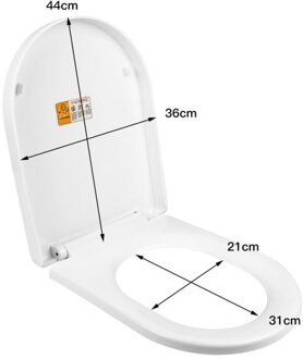 1Pc 45*36.1*4Cm Wit U-Vormige Toiletbril Duurzamer dan Gewone Plastic Voor kinderen Thuis Badkamer Toilet Seat Deksel Hwc U vorm