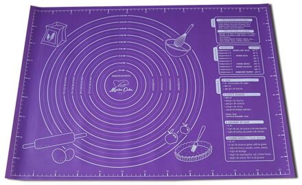 1Pc 45X60Cm Met Schaal Non-stick Siliconen Pad Rolling Deeg Mat Cupcake Dessert Zeep Bakken vel Keuken Gadgets