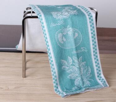 1Pc 45X70Cm Groenten Thee Handdoek Katoen Keuken Handdoek Garen Geverfd Gebreide Thee Servet kleur 1