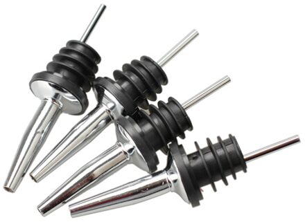 1Pc/4Pcs Rvs Whisky Olie Wijn Fles Schenker Cap Uitloop Stopper Mond Dispenser Barman Keuken Bar accessoires Gereedschap 4stk