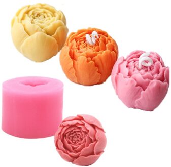 1pc 5.3*4.3cm Rose Vorm Zeep Mold Silicone Chocolade Mould Lade Zelfgemaakte Maken DIY Bloem zeep mallen
