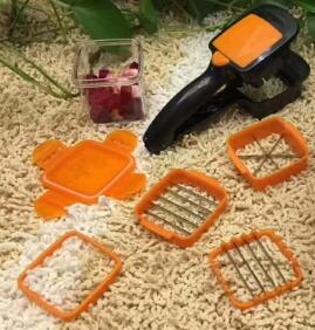 1Pc 5 In 1 Nicer Quick Rvs Groente Dicer Chopper Multi-Functionele Keuken Ui Vegetable Cutter Slicer ok 1055 zonder giftbox