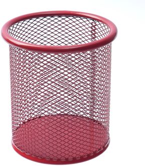 1Pc 5 Kleuren Office Organizer Ronde Cosmetische Potlood Pen Houders Briefpapier Container School Bureau Opslag Rood