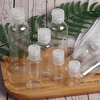 1Pc 50/80/120/200 Ml Plastic Vlinder Cap Make Tool Sub-Bottelen Clamshell Reizen Draagbare Fles 80ML