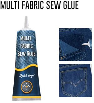 1PC 50ml Ultra-stick Sew Glue Liquid Sewing Solution Kit Fast Tack Dry Multifunction Clothing Repair Glue Universal Dropshipping