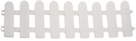 1Pc 50X13Cm Wit Plastic Boom Hek Binnenplaats Indoor Tuin Hek Kleuterschool Bloem Tuin Groente Wit Decor
