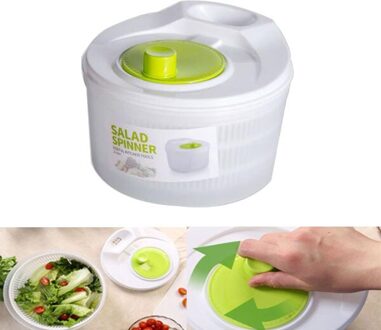 1Pc 5L Salade Spinner Groente Wasmachine Met Kom Snel Droog Multipurpose Sla Wasmachine En Droger
