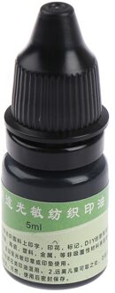 1Pc 5Ml Inkt Textiel Kleding Waterdicht Inkt Speciale Inkt Voor Studenten Kinderen Naam Stempel Afdrukken Op Kleding Wassen zwart