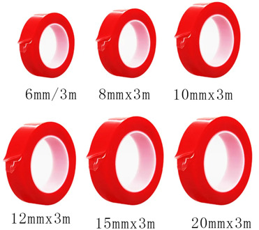 1PC 6-20mm Resistant Acrylic Double Sided Adhesive Strong PET Tape Roll Clear Sticker For Car/Cell Phone Repair