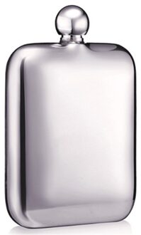 1Pc 6 Oz Vierkante Wijn Pot Camping Flagon Heupfles Roestvrij Staal Wijn Pot