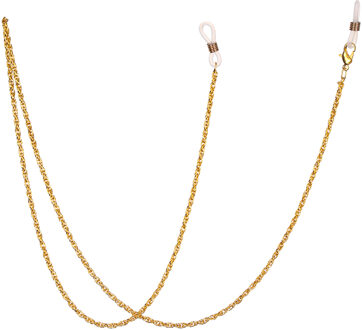 1Pc 60cm Glazen Riem Lenzenvloeistof Metalen Ketting Leesbril Cord Holder Neck Strap Touw Zonnebril accessoires goud