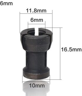1Pc 6Mm 6.35Mm 8Mm Graveren En Trimmen Machine Chuck Chuck Elektrische Frees Onderdelen Productie Elektrische onderdelen