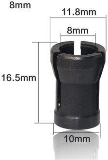 1Pc 6Mm 6.35Mm 8Mm Graveren En Trimmen Machine Chuck Chuck Elektrische Frees Onderdelen Productie Elektrische onderdelen