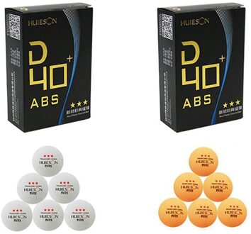 1Pc/6Pcs Milieu Nieuw Materiaal Plastic Tafeltennis Ballen 3 Ster 40 + Abs Plastic Ping Pong ballen Voor Tafeltennis Training 6stk-geel