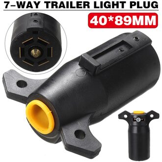 1Pc 7 Pin Plug Ronde Mannelijke Metalen Caravan Trailer Elektrische Trailer Remmen Truck Towing Elektrische Plug Connector Verlichting Boord plug