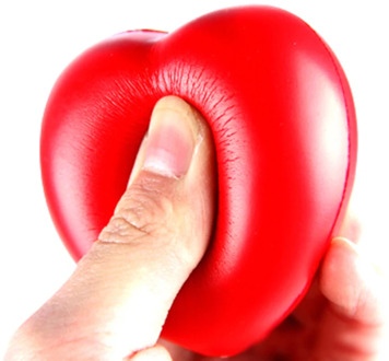 1pc 7cm kawaii Squishy Heart Shaped Funny Soft Foam Ball Stress Relief Squeeze Hand Wrist Soft Foam Vent Balls