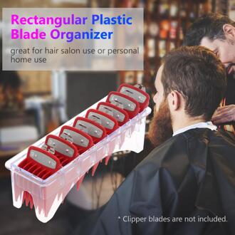 1Pc 8 Grid Base Box Voor Universele Tondeuse Limiet Kam Gids Attachment Size Kapper Vervanging Salon Hair Styling tool