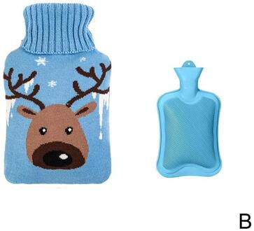 1Pc 800Ml Warm Water Fles Met Gebreide Sets Water Vullen Warmer Winter Abdominale Accessoires Care Warmer Hand voet Vrouwelijke J6N3