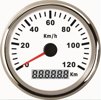 1Pc 85Mm Gps Snelheidsmeters 0-120 Km/h Snelheid Indicatoren Apparaten Geschikt Voor Auto Schepen Landbouwmachines Met gps Antenne WS