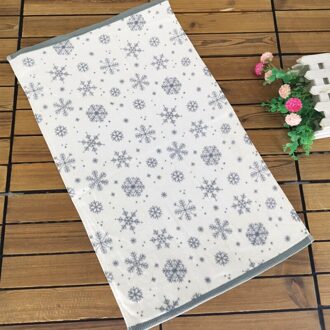 1Pc 9 Ontwerpen Gedrukt Thee Servet Katoen Theedoek Zachte Absorberende Keuken Schoonmaakdoekje 65X40Cm Winter kerstbomen ontwerp 1