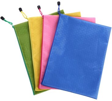 1Pc A4/A5/A6/B5 Waterdichte Map Briefpapier Tas Portable Document Potlood Zakken Kantoor Student levert 28x21cm willekeurig