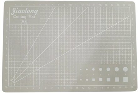 1Pc A5 Grid Line Self Healing Snijmat Craft Card Stof Leer Papier Board