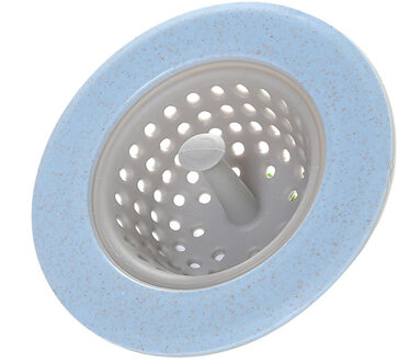 1Pc Aanrecht Filter Siliconen Sink Zeef Afval Plug Sink Filter Afval Collector Anti-Blocking Keuken Badkamer Accessoires blauw