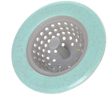 1Pc Aanrecht Filter Siliconen Sink Zeef Afval Plug Sink Filter Afval Collector Anti-Blocking Keuken Badkamer Accessoires groen