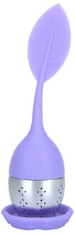 1Pc Aardbei Thee Zetgroep Rvs Ball Leaf Theezeefje Voor Brouwen Apparaat Herbal Spice Filter Keuken gereedschap paars