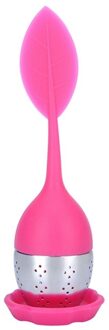 1Pc Aardbei Thee Zetgroep Rvs Ball Leaf Theezeefje Voor Brouwen Apparaat Herbal Spice Filter Keuken gereedschap roos rood