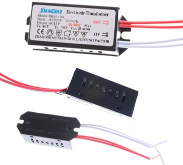 1PC AC 220V naar 12V 20-50W LED Verlichting Transformator Halogeenlamp Elektronische Transformator LED driver Voeding