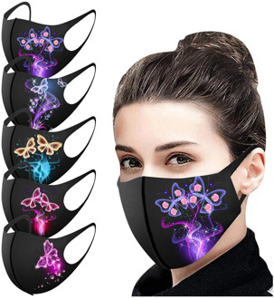 1pc Adult Mouth Face Mask for Protection Fashion Butterfly Face Mask Washable Earloop Mask masque adulte lavable