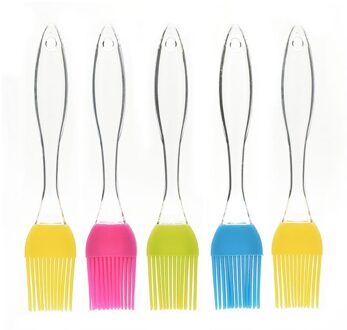 1Pc Afneembare Siliconen Barbecue Borstel Cake En Brood Bakken Crystal Brush Doet Barbecue Borstel Ei Vloeibare Borstel Herbruikbare