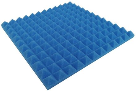 1Pc Akoestische Schuim Panel Geluid Stop Absorptie Spons Studio Ktv Geluiddichte Kamer Noise Barrier, Geluidsisolatie Boord, schuim blauw
