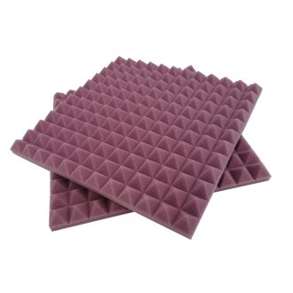 1Pc Akoestische Schuim Panel Geluid Stop Absorptie Spons Studio Ktv Geluiddichte Kamer Noise Barrier, Geluidsisolatie Boord, schuim paars