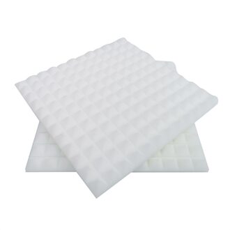 1Pc Akoestische Schuim Panel Geluid Stop Absorptie Spons Studio Ktv Geluiddichte Kamer Noise Barrier, Geluidsisolatie Boord, schuim wit