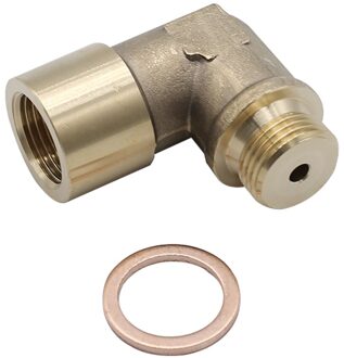 1Pc Allomn Hoge Auto Zuurstof Sensor Extender Messing Verstelbare 90 Graden Hoek Bung Met Uitbreiding Spacer Voor voertuig
