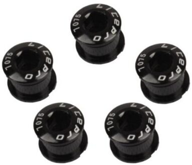 1Pc Aluminium 7075 Cnc Fiets Kettingblad Bouten Enkele/Dubbele Snelheid Crank Bolt Fiets Onderdelen 01 zwart