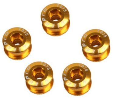 1Pc Aluminium 7075 Cnc Fiets Kettingblad Bouten Enkele/Dubbele Snelheid Crank Bolt Fiets Onderdelen 06 goud