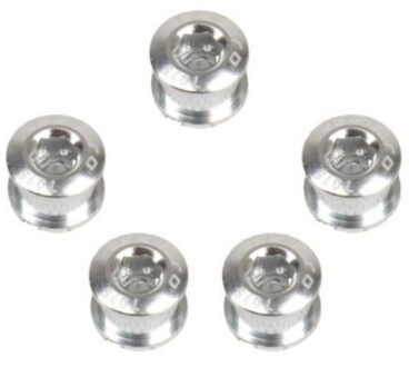 1Pc Aluminium 7075 Cnc Fiets Kettingblad Bouten Enkele/Dubbele Snelheid Crank Bolt Fiets Onderdelen 07 zilver