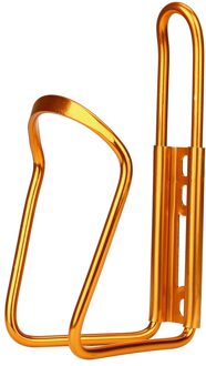1Pc Aluminium Mountain Fiets Dubbele Waterfleshouder Cage Rack Fietsen Bekerhouder Outdoor Riding Bekerhouder #60 goud