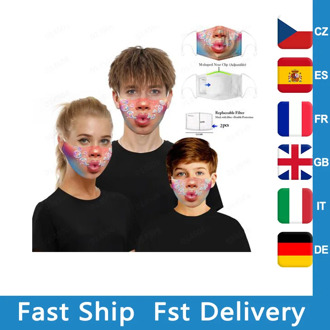 1pc Anti-dust Face Mouth Mask Reusable Breathable Cotton Protective Children Kid Cartoon Cute Anti-dust Mouth Face Mask D3